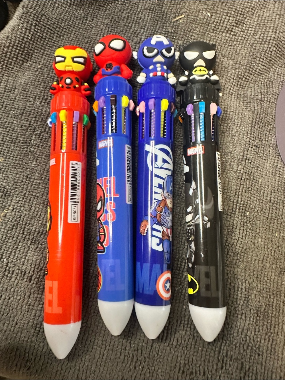 Superhero Multi-Color Kids Multi-Function Pens - Set of 4